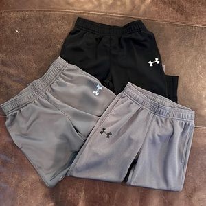 THREE Under Armour pants size 6